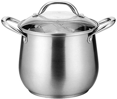 Soppgryta - rostfritt stål Stor kapacitet Tjock soppgryta för hushållsgröt Köttgryta Gryta (En färg 22cm)