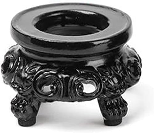 Rosojodg Black Wooden Display Stand for Crystal Sphere Quartz Ball Holder Hollow Wood Stand Base for Crystal Ball Sphere Globe Stone Decoration Display Pedestals, Display Stands Home Décor Accents