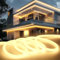 KSIBNW LED Strip Light 20m/65.6ft Outdoor Waterproof, Natural White 320° Glow Neon LED Strip Lights Outside IP65 Flexible 220v-240v Cuttable Rope Strip for Garden Kitchen Outdoor Indoor Decor, 4000K