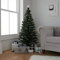 Green 5ft Fibre Optic Warm White Star Christmas Tree