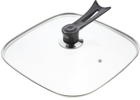 ABOOFAN Coperchio Per Pentola Da Cucina in Vetro Temperato Trasparente 30cm Manico Antiscottatura Sigillante Accessorio Copripentola Multifunzione Per Stoviglie e Conservazione Alimenti