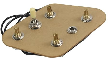 Gitarr Ledningssele Förkopplad Kabelhärva För Elgitarr 2T2V 3 Vägs Vippströmbrytare