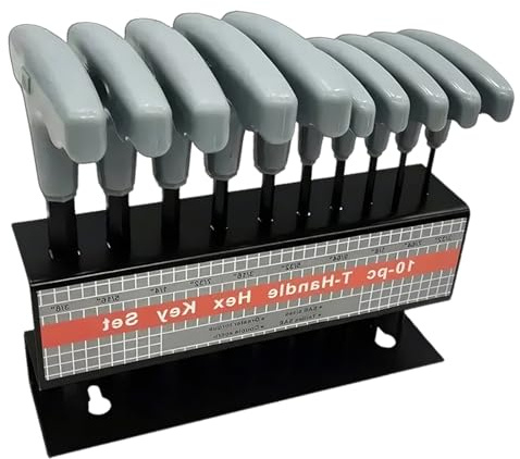 Allen nyckelset, Allen nyckelset med en inre uttagsnyckel | Metrisk, 10-del, metrisk nyckel -standard, ergonomisk liten