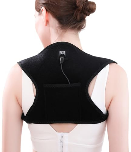 Almohadillas De Calor Para La Espalda,Control De Temperatura Transpirable De 3 Niveles | Cojín Eléctrico Para Cuello, Para Hombres Y Mujeres Adolescentes Atletas Senior Toda La Familia