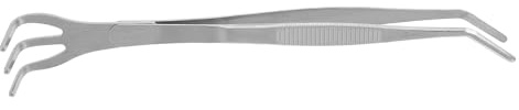 LOORGVEL Pinzas de Jardinería Rastrillo de Raíces y Mango Corto, Acero Inoxidable 304, Herramienta Multifuncional para Cultivo, Deshierbe y Aflojamiento del Suelo, Cultivador de Mano