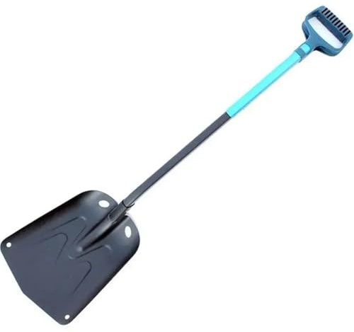 Snöskyffel Vikbar bärbar snöskyffel med utdragbart aluminiumhandtag, infällbar nödisborttagning för bil, utomhus, camping