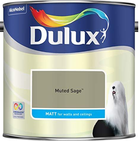 Dulux 500006 Du Matt Paint, 2.5 L - Muted Sage