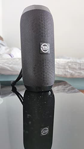 REPPMAN Portable Waterproof Bluetooth Speaker Long Battery Life Wireless Speaker, Schwarz, Tragbar
