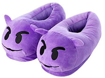 HIHELO Ciabatte Donna Invernali Pantofole per Uomini Camera da Letto Non Slip House Women Shoes Cacca Morbida Peluche Calde Peluche Indoor Regalo Divertente Inverno Inverno per Ragazzi-Demon,39