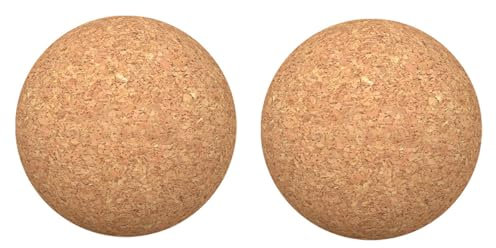 Alnicov 2 PCS Cork Massage Ball,Cork Balls for Massage Trigger Point Therapy Ball,Cork Ball Roller for Muscle Tension,Muscle Knots,deep Relief