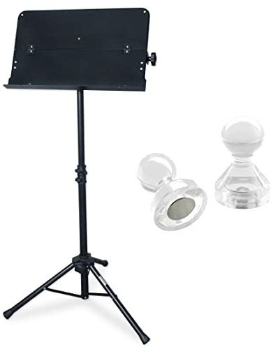 keepdrum MUS021 - Atril plegable para orquesta y 2 imanes