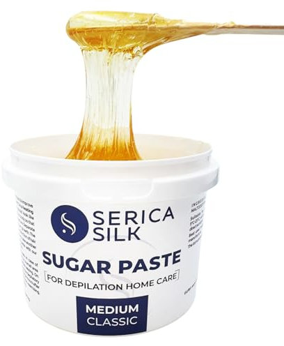 Sugaring Paste Hair Removal Wax 17.6 oz/500g – Medium Density: Sugar Wax for Body, Brazilian/Bikini & Legs | Universal & Beginner Friendly for Salon & Home Users | No-Heat, Vegan, Hypoallergenic