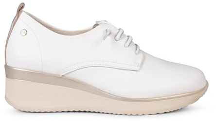 miMaO Zapatos Blancos con cuña y Cordones EU 37