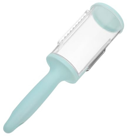 Amosfun éplucheur de peau rangement pratique Pèle-fruits efficace Râpe à chou pour salades couteau office éplucheur de légumes avec récupérateur choux de chou en acier inoxydable Sky-blue