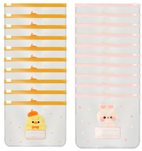 WUYJI Sacchetto portapannolini Borse neonato da 20 pezzi, regalo per bambine, borsa mamma con cerniera, borsa impermeabile per vestiti, biancheria intima, asciugamani, scarpe e cosmetici