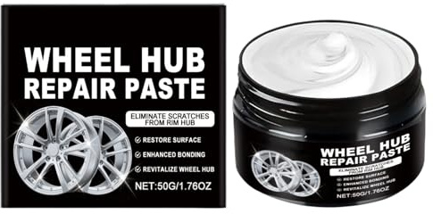 Filvczt Pasta Para Reparación De Neumáticos 50g | Crema Renovadora de Rayos en Llantas,Pasta Neumáticos Larga Duración Restauración Mantenimiento Vehículos Coche Camión Sedán