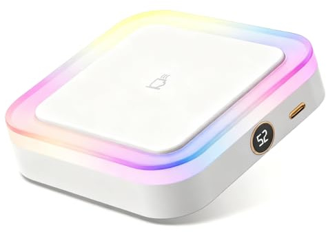 Elektrisk koppvärmare - USB-driven värmeplatta med 3 temperaturnivåer, kompakt koppvärmare, hållbar och säker design, bärbart drycktillbehör | Te och mjölkvärmare