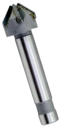 Broca de chaflán para metal Fresa de chaflán de aleación YG8 (1 pieza), fresa industrial de mango recto con avellanadores de carburo.(30mm*16mm*90 * 6)