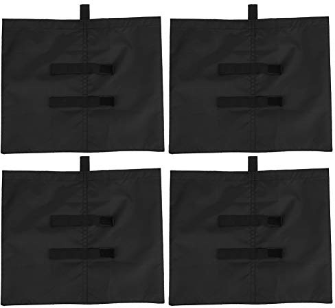 Naroote Bolsa de Fija para Tienda de Campaña, 4 Bolsas de Contrapeso a Prueba de Fugas de Gran Capacidad, Bolsas de Fáciles de Instalar para Patas de Dosel, Ideal para Sombrilla de Camping, Sombrilla