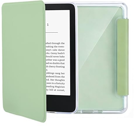 Funda para Kindle Paperwhite 2024 (12ª generación - 7 Pulgadas), Transparente Suave y Suave, edición de Firma para Kindle Colorsoft Signature Edition -2025/2026, Funda magnética de Poliuretano con
