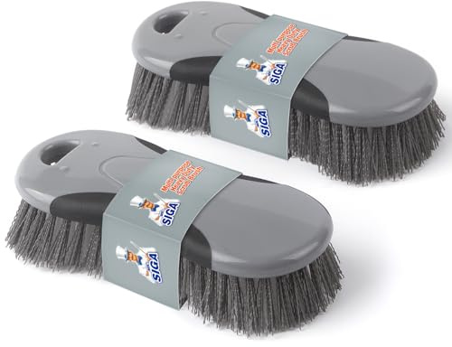 MR.SIGA Multi-Purpose Heavy Duty Scrub Brush - Pack of 2