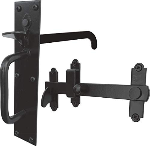 IRONTITE® Suffolk Latch, Garden Gate Latch for Wooden Gates, Ideal Garden Gate & Door Latch for Keeping Gates Shut, Heavy Duty Garden Gate Latches (Black)