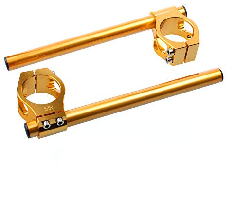 TARAZON CNC 55mm Motorrad Aluminium Lenkerstummel Stummellenker für BMW S1000 RR 2010-2018 Handlebar 7/8 22mm Gold