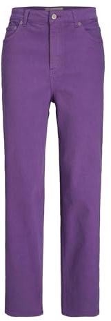 JJXX Jack & Jones JXLISBON MOM HW Jeans AKM SN, Violet Royal, 28W x 34L Femme