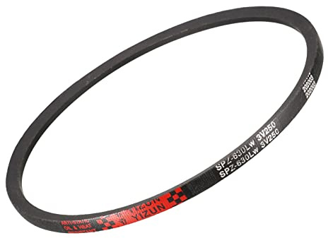 QUARKZMAN 630mm Paso Longitud SPZ630 Transmisión Trapezoidal Correa x 1uds para Industrial Maquinaria, [Negro]