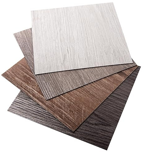 Art3d PVC-golvbeläggning självhäftande golvkakel kakel gör-det-själv vinylgolvbrädor vinylgolv vattentät hall golv träutseende kök matsal sovrum prov