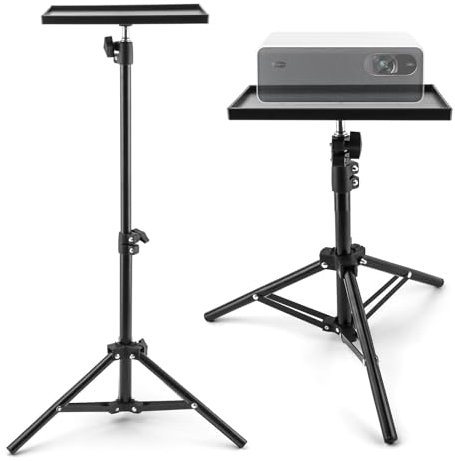 Ranjaner Projektorstativ, bärbart laptopstativ, multifunktionellt DJ-utrustning studiostativ monteringshållare för utomhus kontor hemscen, justerbar höjd 21,65 till 47,24 tum
