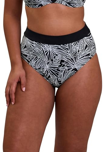 Sans Complexe - Modèle Seychelles - Bas de Maillot de Bain - Femme - 42/44 - Imprimé Palmier Graphique