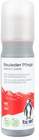 biped soin daim - rafraîchissement et imprégnation couleur - stick nubuck velours avec applicateur éponge 75 ml z2790(rouge)