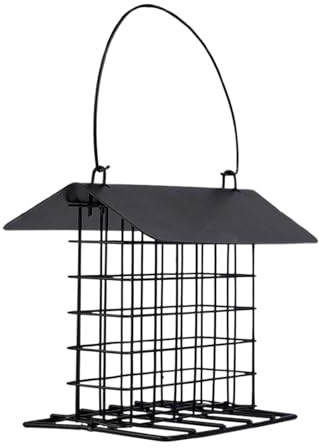 De para Aves | Estación de Alimentación con Techo Resistente a la Intemperie - Soporte para - para Todas Las Especies de Colibríes Silvestres, Pájaros Carpinteros,