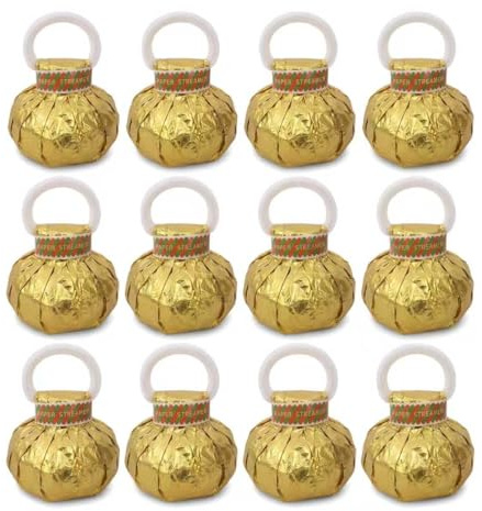 Xinjiayi 12 stycken serpentiner, kanoner, ormbunkar, handkasta, party, konfettikanon, guld och svart för födelsedag, bröllop, jul, karneval, examen (guld)