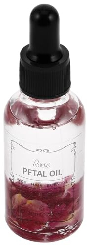 Baluue Aceite Esencial de Rosa Mosqueta Cara y Cuerpo Aplicación Segura y Delicada en Vidrio Rojo Adecuado para Rutina de Belleza y Capilar