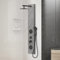 Pannello Doccia idromassaggio in Acciaio Inox, H. 150 cm, 3 funzioni, Completo di Miscelatore e doccetta