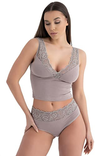 Evoni Sous-vêtement pour femme, cappuccino, S