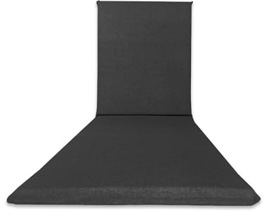 Il Tuo Artigiano Design Cuscino per Lettino Prendisole Tinta Unita Loneta 190x60x4,5cm, Cuscino per Lettini da Spiaggia e Lettini da Giardino, Totalmente Sfoderabile Made in Italy