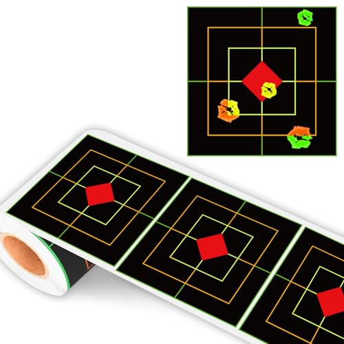 Highwild Splatter Adhesive Sight in Shooting Target Stickers - Splash Effect of Multiple Colors (4 INCH - 200 Pack)