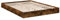 vidaXL Bettgestell, Bett Doppelbett für Schlafzimmer, Bettrahmen mit Lattenrost, Schlafzimmerbett Modernes Design, Räuchereiche 140x200cm Holzwerkstoff