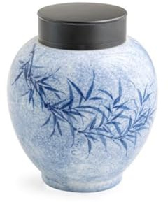 SOBOLON Contenedor de Azúcar Latas de té Porcelana Azul y Blanca, latas Selladas cerámica for el hogar, Negro Pu'er, Almacenamiento Suelto Contenedor de Café