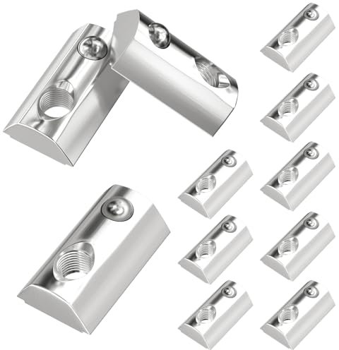 SCOOYUCK 50 Stück Nutensteine M3, Serie-20 Schiebemuttern, T Nut Hammermutter，für Aluminiumprofil Extrusionsschlitz Schiene (EU20-M3)