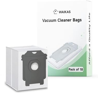 WAIKAS 18 Staubsaugerbeutel für alle iRobot Roomba i-, s-, j- und Combo i-, j-Serien, Ideal als Ersatzstaubbeutel für die Modelle j7+/Plus, i7+, i3+, i4+, i5+, i6+, i8+, s9+ und j9+