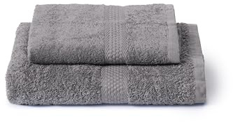 Caleffi Set 2 Asciugamani Viso e Ospite 40x60 + 55x100 cm 100% Cotone