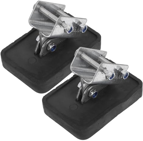 POPETPOP 2 Pezzi Piedini Per Scale a Pioli Regolabili Antiscivolo in Gomma, Copripiedi Telescopici Per Scale Estensibili, Supporti Stabili Per Superfici Irregolari Sia Interne Che Esterne