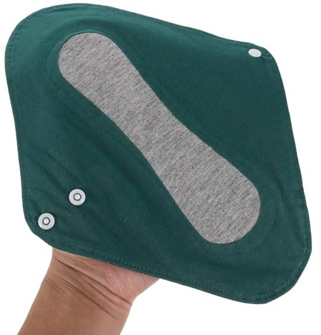 IWOWHERO Compresas Posparto Lavables de Algodón 3 Unidades Antifugas y Absorbentes para Flujo Abundante Ultrafinas y Transpirables Revestimiento de Grafeno Higiene Femenina para Piel