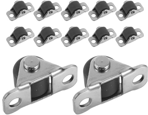 PAMINGONO 12 Rotelle per Cassetti da 05 Pollici in Plastica Robusta Ruote Guida Fisse per Mobili e Elettrodomestici Sostituzione Piccole Rotelle per Cassetti Ufficio e Casa