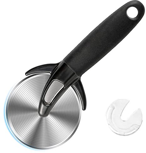 Navani Pizza Cutter, Stainless Steel Pizza Cutter Wheel, Easy to Cut and Clean, Super Sharp Pizza Slicer, Dishwasher Safe, Professional Pizza Knife 8.5 Inch1