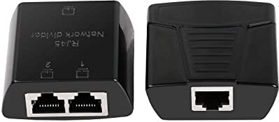 Répartiteur Ethernet 1 à 2 connecteurs RJ45 Adaptateur Femelle vers Femelle Réseau LAN Séparateur avec Protection Lighting 1 Paire - Ne Pas Utiliser Unique